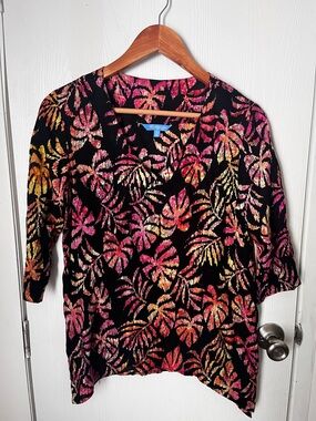 Blueginger Women's Tropical Palm Beach Top